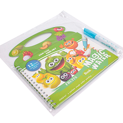 Раскраска  водная с маркером Фрукты