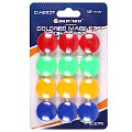 Магниты для доски d=2см цветные 12шт/уп