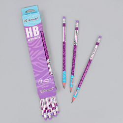 Карандаш ч/г с ластиком