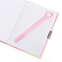 Блокнот 13,5*18 см 50л с замком "Очаровательный котенок" с ручкой