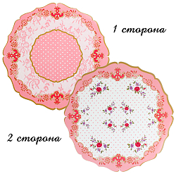 Подставка декоративная под кондитерские изделия картонная