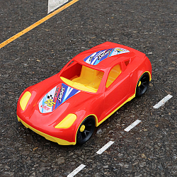 Машинка Turbo V красная 18,5см