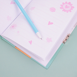 Блокнот A5  50л "Милые лапки" с ручкой гелевой синей