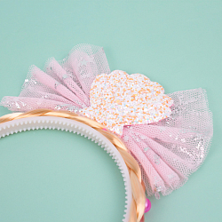 Праздничное украшение ободок "Косички" с бантиком