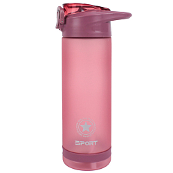 Бутылка для воды 750 мл розовая