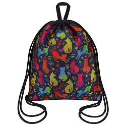 Сумка-мешок Коты, 2 отделения 45х35х7 см