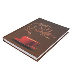 Книга для записей А5 160л Coffee  обложка матовая ламинация