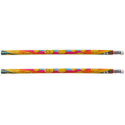 Карандаш  ч/г с ластиком "Darvish" корпус с рисунком смайлики