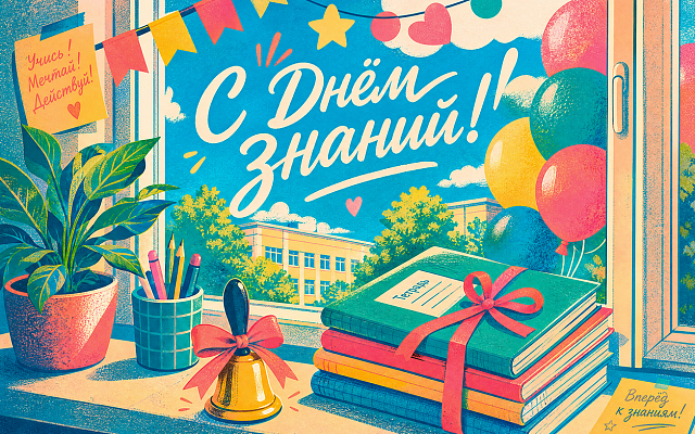 с днем знаний открытка