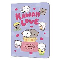 Блокнот 100*150мм 24л. кл. Kawaii Love (сиреневый)