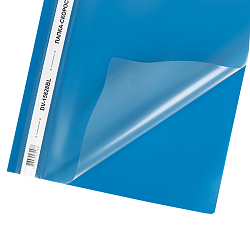 Папка-скоросшиватель А4 синяя 120/180мкм