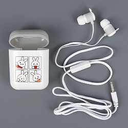 Наушники с чехлом серые