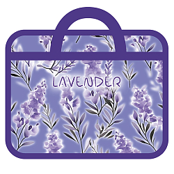 Папка детская с ручками А4 пласт. с рисунком на молнии (широкая) LAVENDER