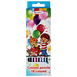 Карандаши 18цв "Darvish" "Дети" корпус шестигранный (набор)