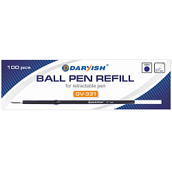 Стержень шар. 107мм синий  "Darvish" для автоматической ручки