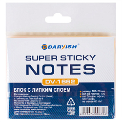 Блок д/записи липкий 101*76мм "Darvish" ассорти