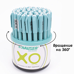 Ручка шар. синяя  XO корпус матовый ассорти HAUSER