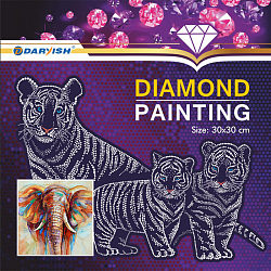 Алмазная живопись  30*30см Слон