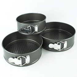 Формы для запекания разъемные круглые 3 шт. D-18,20,22см в наборе