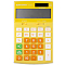 Калькулятор настольный 12 разр. "Darvish" 108*171*29мм  жёлтый