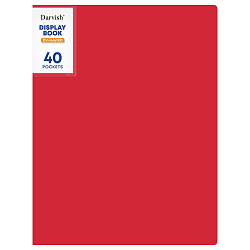 Папка  40 файлов 500мкм красная