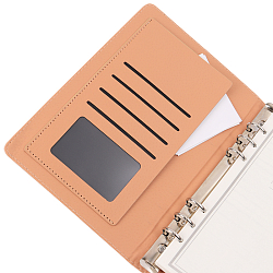 Ежедневник А5 недатиров. 100л обложка кож.зам. на кольцах и магнитной застёжке, черный