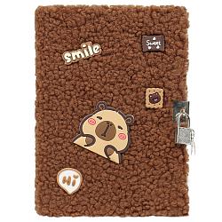 Блокнот 15,5*21,5см 80л клетка меховой