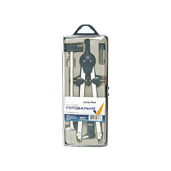 Готовальня  4 предм. "Darvish" (циркуль+держатель+удлинитель+грифели)