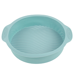 Форма для запекания круглая голубая