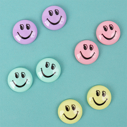 Магниты для доски d=3см "Смайлики" цветные 8шт/уп