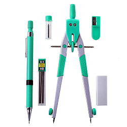 Готовальня  6 предм. "Darvish" циркуль+грифель+карандаш автомат.+грифели0,5мм НВ+точилка+ластик