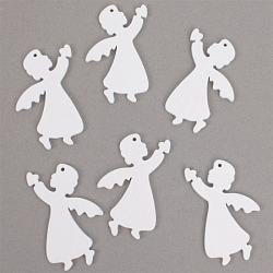 Подвески деревянные "Ангелочки" 6 шт в наборе