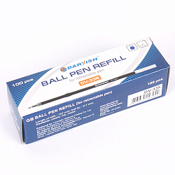 Стержень шар. 107мм синий  "Darvish" для автоматической ручки