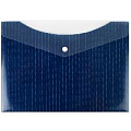 Папка-конверт на кнопке А4  Denim с дополнительным карманом