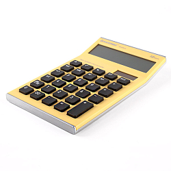 Калькулятор настольный 12 разр.  "Darvish" 109*174*26мм  жёлтый