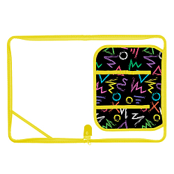 Папка  для труда А4 молния вокруг Цветной хаос