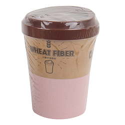 Ёмкость для мусора настольная розовая