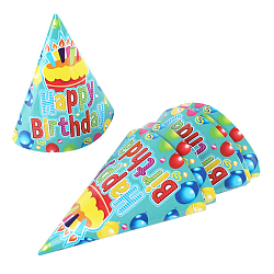 Праздничное украшение "Колпачок" h-16см 6шт/ уп (набор) ассорти