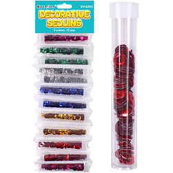 Декоративные пайетки  6 цветов 12шт (набор)