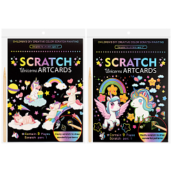 Гравюра-раскраска Единороги