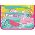 Папка  для тетрадей  А5 молния вокруг Pink Flamingo