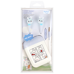 Наушники с чехлом сиреневые