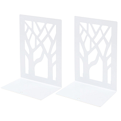 Подставка-ограничитель для книг (2шт в комплекте) металлическая белая