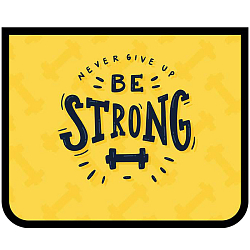 Папка  для тетрадей  А5 на молнии Будь сильным