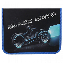 Папка  для тетрадей  А5 молния вокруг BLACK MOTO