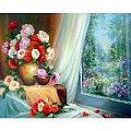 Алмазная живопись 40*50см "Разнообразие цветов"
