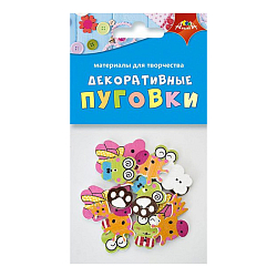 Декоративные пуговки "Животные"