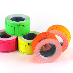 Ценник 36*50мм "Darvish" цветной