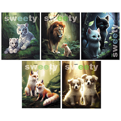 Тетрадь  48л кл "Милые зверята" обложка УФлак