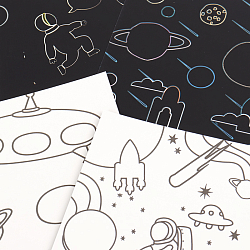 Гравюра-раскраска Космос